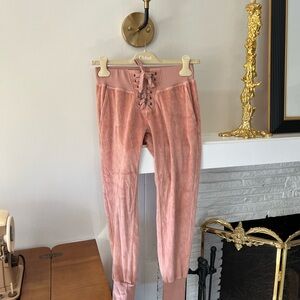 NSF Blush Pink Velvet Pants